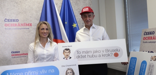 Lídryně kandidátky Dita Charanzová a předseda hnutí Andrej Babiš.