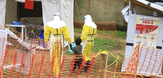 Pacienti nakažení ebolou v Kongu.