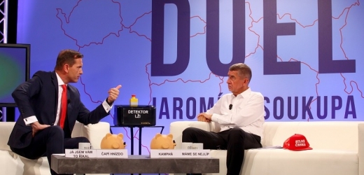 Duel Jaromíra Soukupa s premiérem Andrejem Babišem.