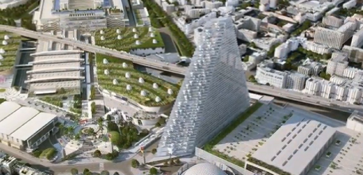 Paříž bude mít novou dominantu, trojúhelníkový mrakodrap.