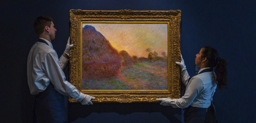 Monetův obraz Kupky sena.