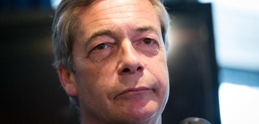 Britský politik Nigel Farage.