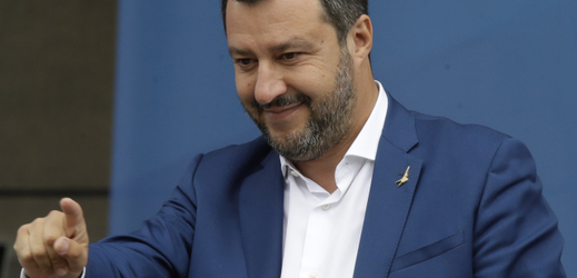 Šéf italské Ligy Matteo Salvini.