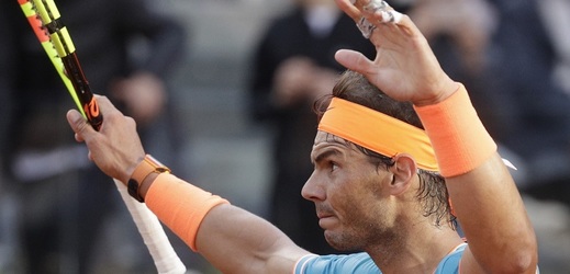 Tenista Rafael Nadal porazil na turnaji v Římě Novaka Djokoviče.