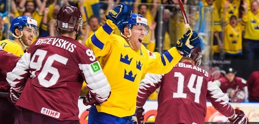 Švédsko si výhrou nad Lotyšskem zajistilo čtvrtfinále.