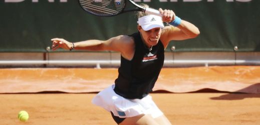 Německá tenistka A. Kerberová na French Open.