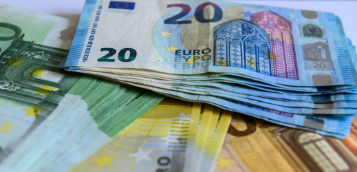 Euro bankovky.