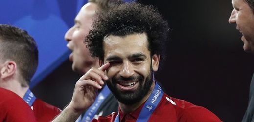 Fotbalista Liverpoolu Muhammad Salah.