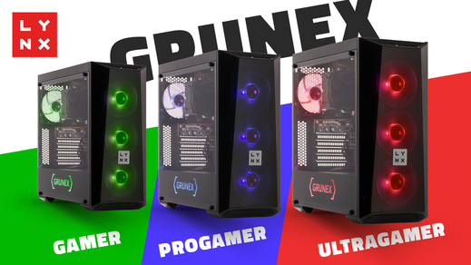 Představení trojice nových herních počítačů LYNX Grunex