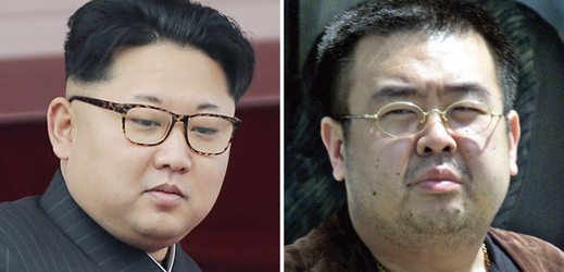 Kim Čong-nam (vpravo), bratr severokorejského vůdce Kim Čong-una. 