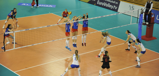 Volejbalistky si mohou zahrát o Final Four Evropské ligy (ilustrační foto).