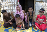 Rohingští uprchlíci.