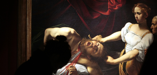 Obraz Judita a Holofernes od italského malíře Caravaggia.