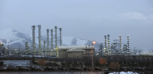 Íránské jaderné středisko. 