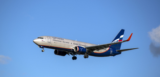Letadlo aerolinií Aeroflot.