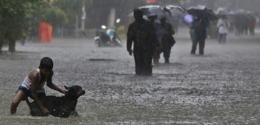 Bombaj sužuje vytrvalý déšť.