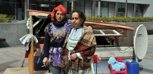 Romové v Bruselu upozorňovali na trvající problémy své menšiny.