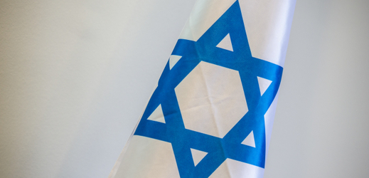 Izraelská vlajka.