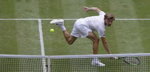 Čtvrtfinále Wimbledonu, utkání Djokovič - Goffin.