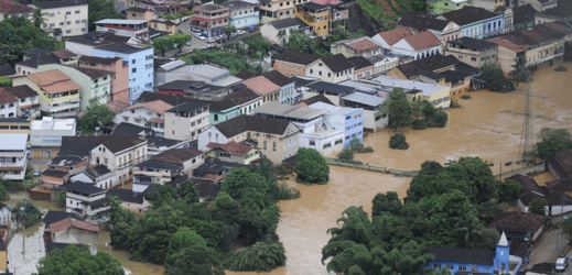 Záplavy v Brazílii.