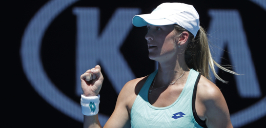 Denisa Allertová na Australian Open v roce 2018.