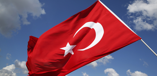 Vlajka Turecka. 