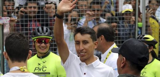 Kolumbijský cyklista Egan Bernal.