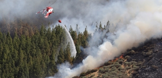 Hasičům se od soboty nedaří zkrotit rozsáhlý lesní požár.