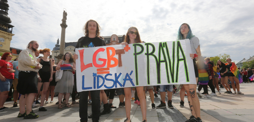 Centrem Ostravy prošel první průvod hrdosti gayů a leseb.