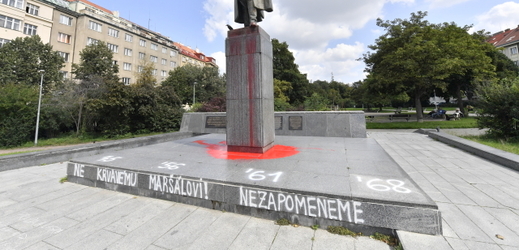 Pomník maršála Ivana Koněva. 