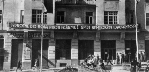 Sekretariát KSS na Národní ulici v Banské Bystrici v září 1944.