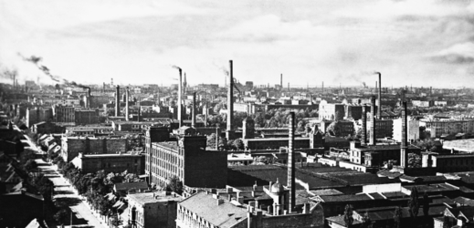 Industriální část města Lodž. 