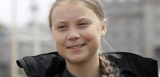 Šestnáctiletá aktivistka Greta Thunbergová.