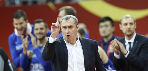Trenér českých basketbalistů Ronen Ginzburg po výhře nad Tureckem. 