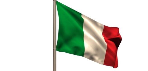 Italská vlajka.