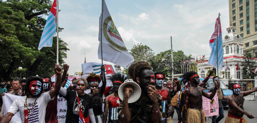 Protesty v provinciích Papua a Západní Papua.