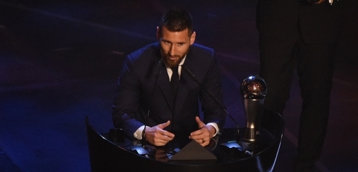 Lionel Messi na galavečeru.