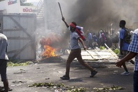 Protesty na Haiti.