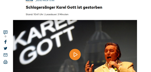 	 Screenshot webové stránky německého deníku Die Welt z 2. října 2019.