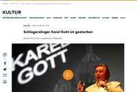 	 Screenshot webové stránky německého deníku Die Welt z 2. října 2019.