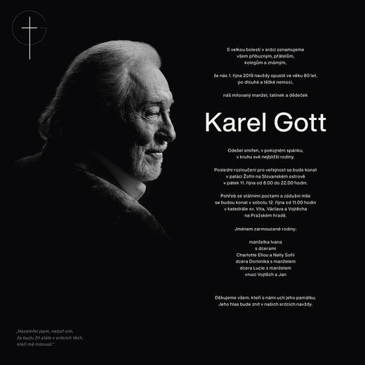 Pohřeb Karla Gotta.