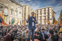 Demonstrace v Katalánsku (ilustrační foto).
