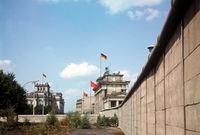 Berlínská zeď v sedmdesátých letech. 