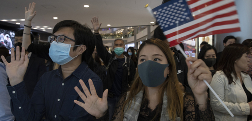 Aktivisté v Hongkongu (ilustrační foto).