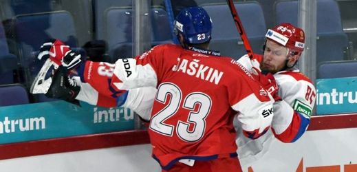 Hokejový útočník Dmitrij Jaškin.