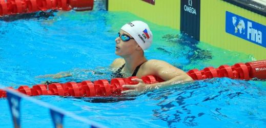 Česká plavkyně Simona Kubová na mistrovství Evropy.