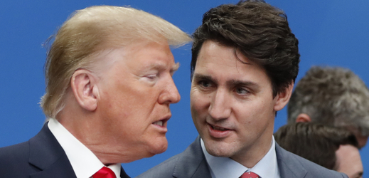 Zleva americký prezident Donald Trump a kanadský premiér Justin Trudeau.