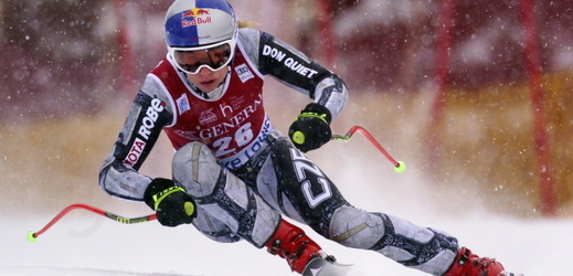 Česká lyžařská reprezentantka Ester Ledecká na závodech v úvodu sezony.