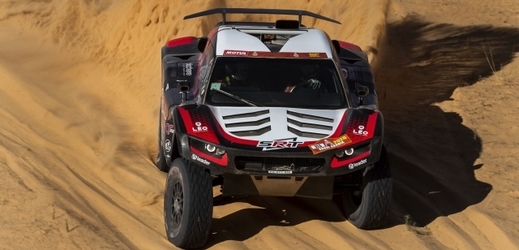 Mathieu Serradori při závodě Rallye Dakar. 