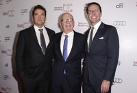 Rupert Murdoch a jeho synové - Lachlan (vlevo) a James (vpravo).